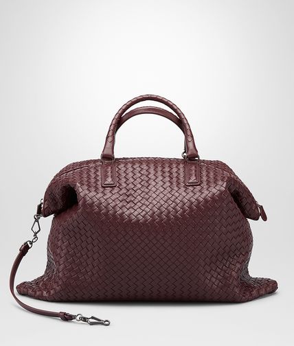 BOTTEGA VENETA - AUBERGINE INTRECCIATO NAPPA CONVERTIBLE BAG