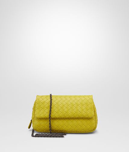 BOTTEGA VENETA - NEW CHARTREUSE INTRECCIATO NAPPA MESSENGER BAG
