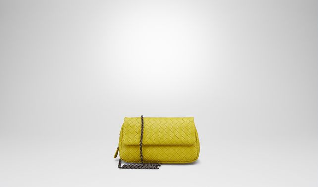 BOTTEGA VENETA - SAC MESSENGER NEW CHARTREUSE EN NAPPA INTRECCIATO