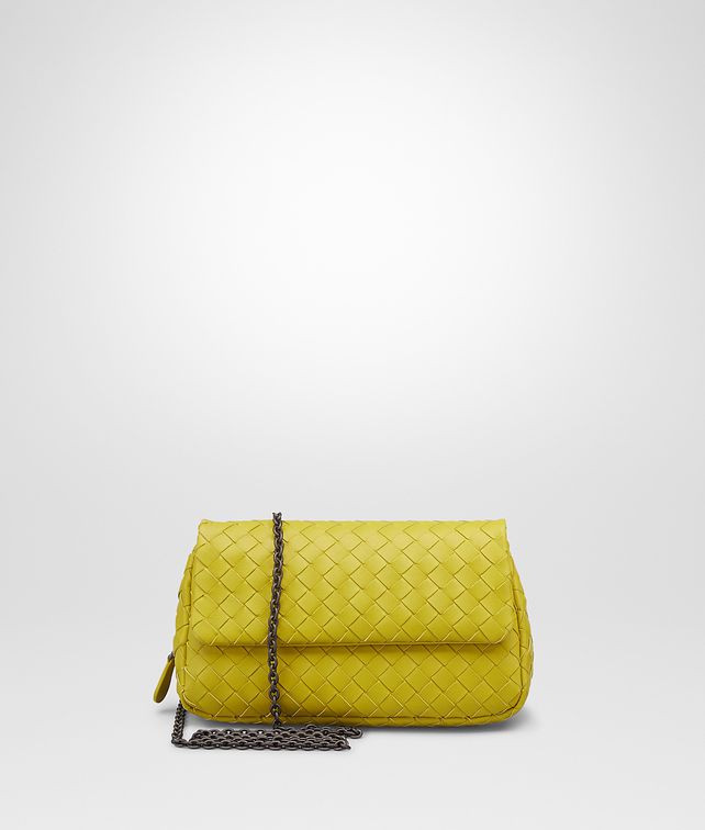BOTTEGA VENETA MESSENGER TASCHE AUS NAPPALEDER INTRECCIATO NEW CHARTREUSE Umhängetasche D fp