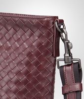 Bottega Veneta® Aubergine Nero Intrecciato Vn Cross Body Messenger Bottega Veneta® Aubergine Nero Intrecciato Vn Cross Body Messenger