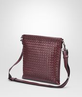 Bottega Veneta® Aubergine Nero Intrecciato Vn Cross Body Messenger Bottega Veneta® Aubergine Nero Intrecciato Vn Cross Body Messenger