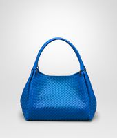 Bottega Veneta® SIGNAL BLUE INTRECCIATO NAPPA PARACHUTE BAG Bottega Veneta® SIGNAL BLUE INTRECCIATO NAPPA PARACHUTE BAG