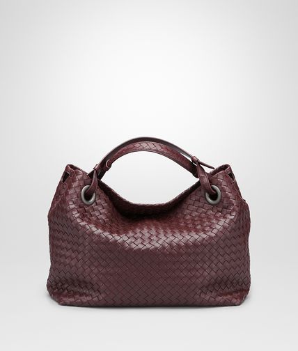 BOTTEGA VENETA - Aubergine Intrecciato Nappa Bag