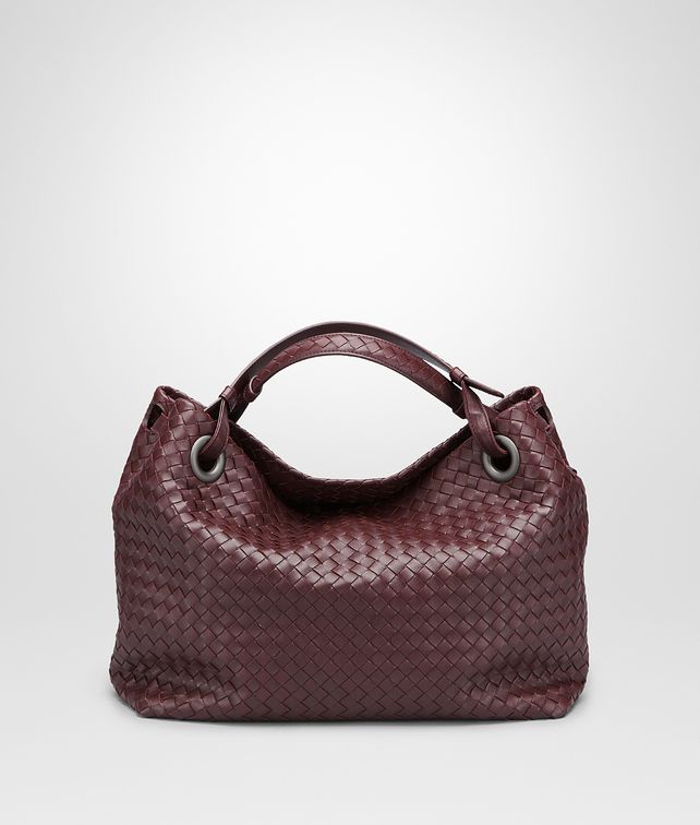 BOTTEGA VENETA TASCHE AUS NAPPALEDER INTRECCIATO AUBERGINE Schultertasche D fp