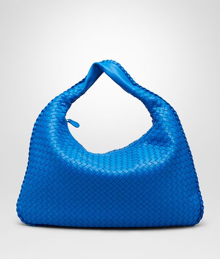 BOTTEGA VENETA - SIGNAL BLUE INTRECCIATO NAPPA Large Veneta