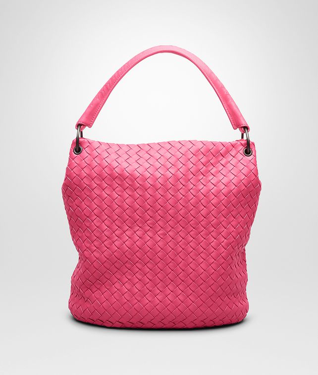 BOTTEGA VENETA Rosa Shock Intrecciato Nappa Bag Shoulder or hobo bag D fp