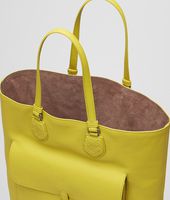 Bottega Veneta® New Chartreuse Drap Calf Tote Bag Bottega Veneta® New Chartreuse Drap Calf Tote Bag
