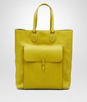 Bottega Veneta® New Chartreuse Drap Calf Tote Bag Bottega Veneta® New Chartreuse Drap Calf Tote Bag