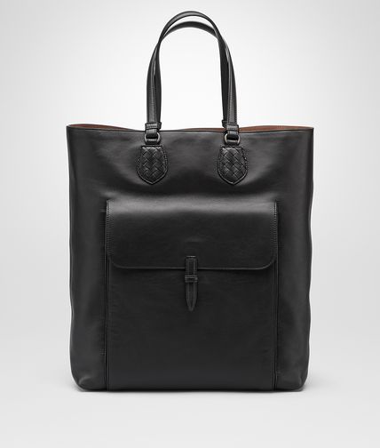 BOTTEGA VENETA - Nero Drap Calf Tote Bag