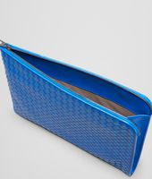 Bottega Veneta® Signal Blue Intrecciato Vn Document Case Bottega Veneta® Signal Blue Intrecciato Vn Document Case