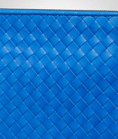 Bottega Veneta® Signal Blue Intrecciato Vn Document Case Bottega Veneta® Signal Blue Intrecciato Vn Document Case