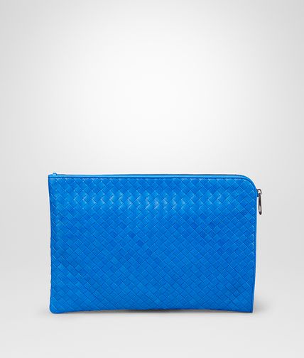 BOTTEGA VENETA - Signal Blue Intrecciato VN Document Case