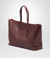 Bottega Veneta® Aubergine Intrecciomirage Large Tote Bottega Veneta® Aubergine Intrecciomirage Large Tote