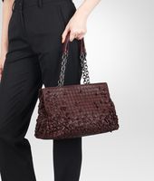 Bottega Veneta® Aubergine Intreccio Tobu Bag Bottega Veneta® Aubergine Intreccio Tobu Bag
