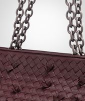 Bottega Veneta® Aubergine Intreccio Tobu Bag Bottega Veneta® Aubergine Intreccio Tobu Bag