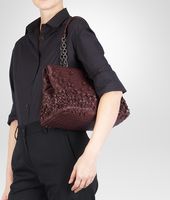 Bottega Veneta® Aubergine Intreccio Tobu Bag Bottega Veneta® Aubergine Intreccio Tobu Bag
