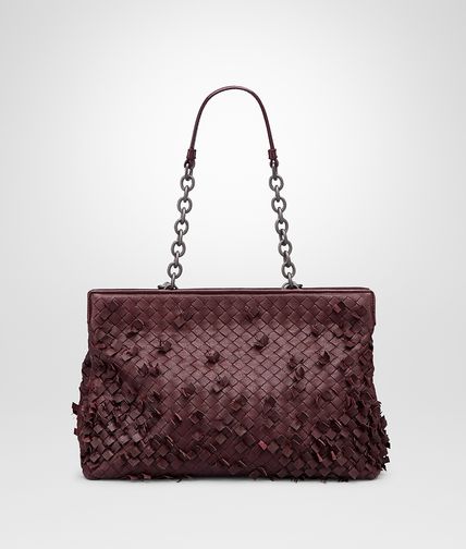 BOTTEGA VENETA - AUBERGINE INTRECCIO TOBU BAG