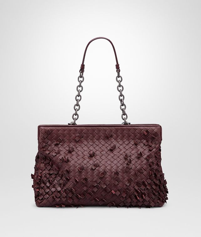 BOTTEGA VENETA AUBERGINE INTRECCIO TOBU BAG Shoulder or hobo bag D fp