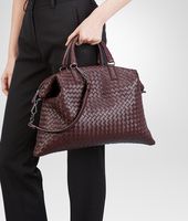 Bottega Veneta® Aubergine Intrecciato Nappa Convertible Bag Bottega Veneta® Aubergine Intrecciato Nappa Convertible Bag