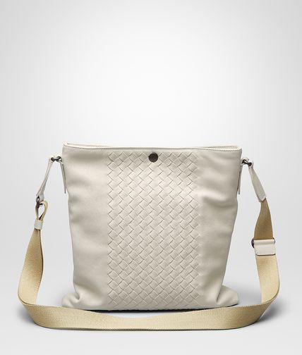 BOTTEGA VENETA - MESSENGER UMHÄNGETASCHE AUS GEWASCHENEM NAPPALEDER INTRECCIATO MIST
