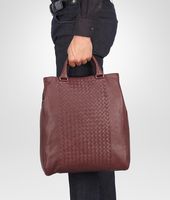 Bottega Veneta® Aubergine Intrecciato Washed Nappa Tote Bag Bottega Veneta® Aubergine Intrecciato Washed Nappa Tote Bag