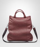 Bottega Veneta® Aubergine Intrecciato Washed Nappa Tote Bag Bottega Veneta® Aubergine Intrecciato Washed Nappa Tote Bag