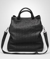 Bottega Veneta® Nero Intrecciato Washed Nappa Tote Bag Bottega Veneta® Nero Intrecciato Washed Nappa Tote Bag