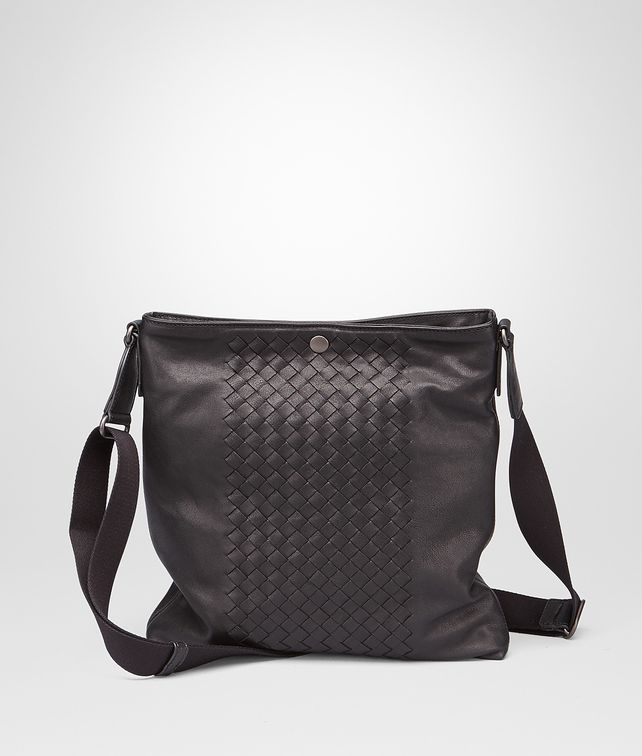 BOTTEGA VENETA MESSENGER-TASCHE AUS INTRECCIATO NAPPA IN NERO Messenger Tasche U fp