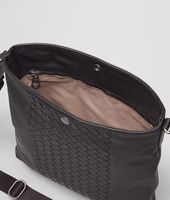Bottega Veneta® Nero Intrecciato Washed Nappa Cross Body Messenger Bottega Veneta® Nero Intrecciato Washed Nappa Cross Body Messenger