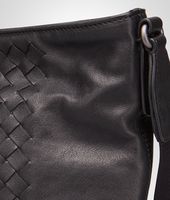 Bottega Veneta® Nero Intrecciato Washed Nappa Cross Body Messenger Bottega Veneta® Nero Intrecciato Washed Nappa Cross Body Messenger