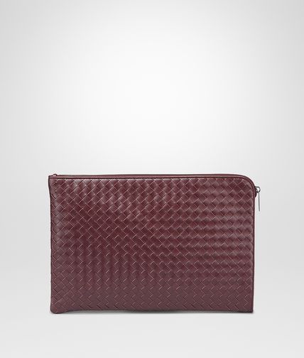 BOTTEGA VENETA - Aubergine Intrecciato VN Document Case