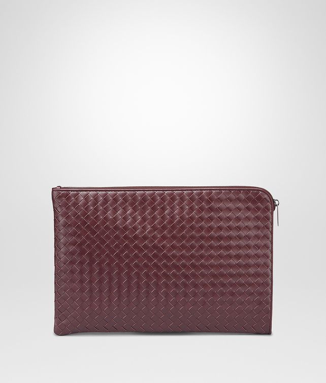 BOTTEGA VENETA Aubergine Intrecciato VN Document Case Small bag U fp