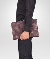 Bottega Veneta® Aubergine Intrecciato Vn Document Case Bottega Veneta® Aubergine Intrecciato Vn Document Case