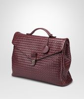 Bottega Veneta® Aubergine Intrecciato Vn Briefcase Bottega Veneta® Aubergine Intrecciato Vn Briefcase