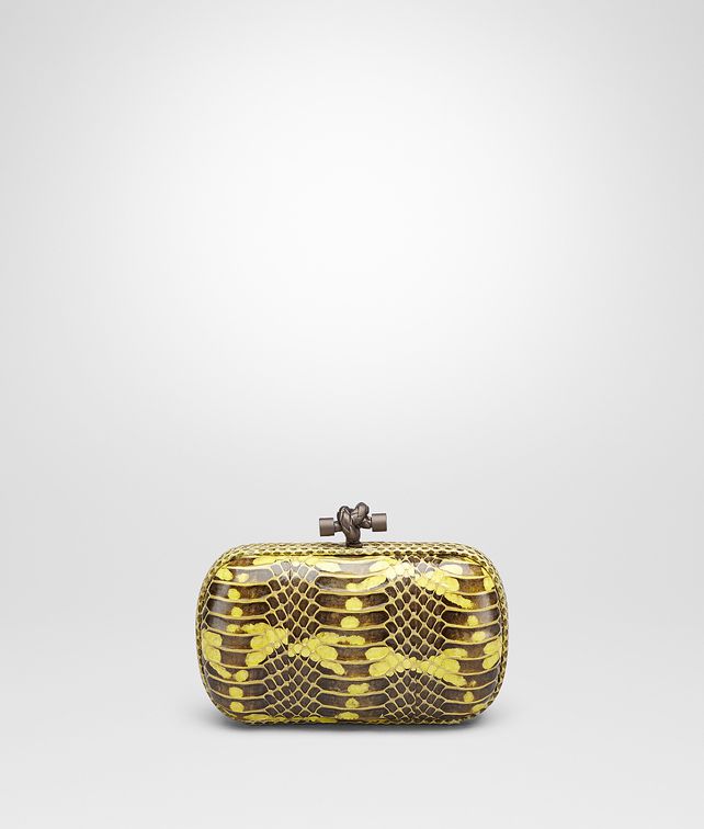 BOTTEGA VENETA KNOT CLUTCH IN NEW CHARTREUSE MANGROVIA AND AYERS Clutch D fp