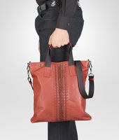 Bottega Veneta® Burnt Red Matita Striped Light Calf Tote Bag
Bottega Veneta® Burnt Red Matita Striped Light Calf Tote Bag