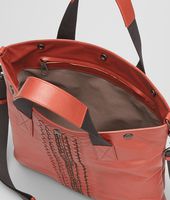 Bottega Veneta® Burnt Red Matita Striped Light Calf Tote Bag
Bottega Veneta® Burnt Red Matita Striped Light Calf Tote Bag