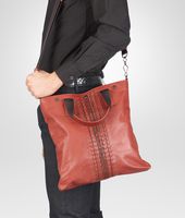 Bottega Veneta® Burnt Red Matita Striped Light Calf Tote Bag
Bottega Veneta® Burnt Red Matita Striped Light Calf Tote Bag