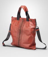 Bottega Veneta® Burnt Red Matita Striped Light Calf Tote Bag
Bottega Veneta® Burnt Red Matita Striped Light Calf Tote Bag