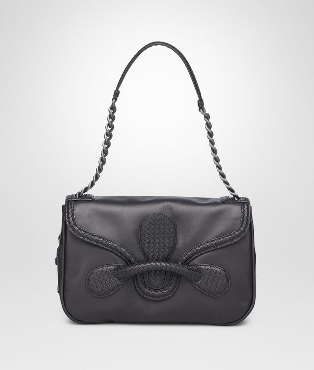 BOTTEGA VENETA NERO MICRO INTRECCIO NEW CALF RIALTO BAG Shoulder or hobo bag D fp