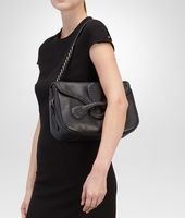 Bottega Veneta® NERO MICRO INTRECCIO NEW CALF RIALTO BAG Bottega Veneta® NERO MICRO INTRECCIO NEW CALF RIALTO BAG