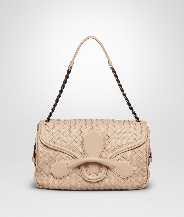BOTTEGA VENETA MINK INTRECCIATO NAPPA RIALTO BAG Shoulder or hobo bag D fp