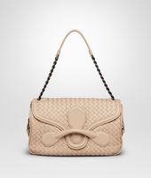 Bottega Veneta® MINK INTRECCIATO NAPPA RIALTO BAG Bottega Veneta® MINK INTRECCIATO NAPPA RIALTO BAG