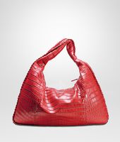 Bottega Veneta® Fever Large Veneta Soft Crocodile Fume Bottega Veneta® Fever Large Veneta Soft Crocodile Fume