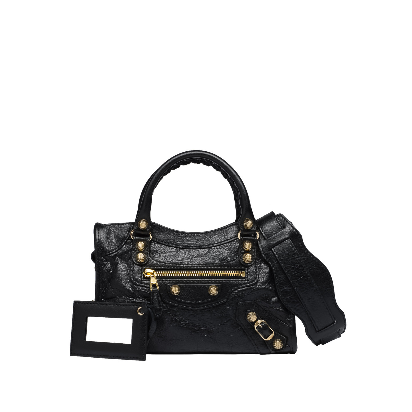 balenciaga classic gold mini city