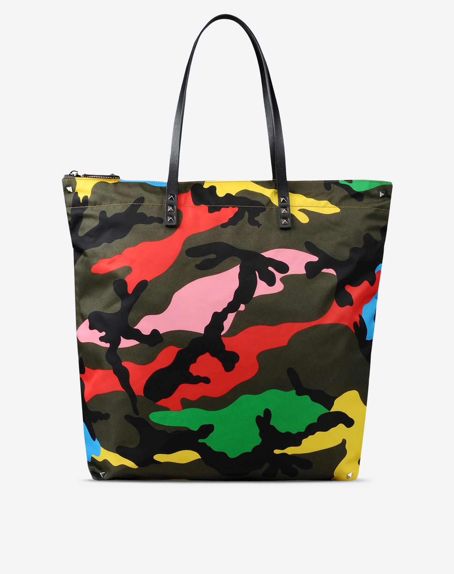 Valentino Garavani Uomo Nylon Camouflage Tote, Double Handle Bags for Men Valentino Online