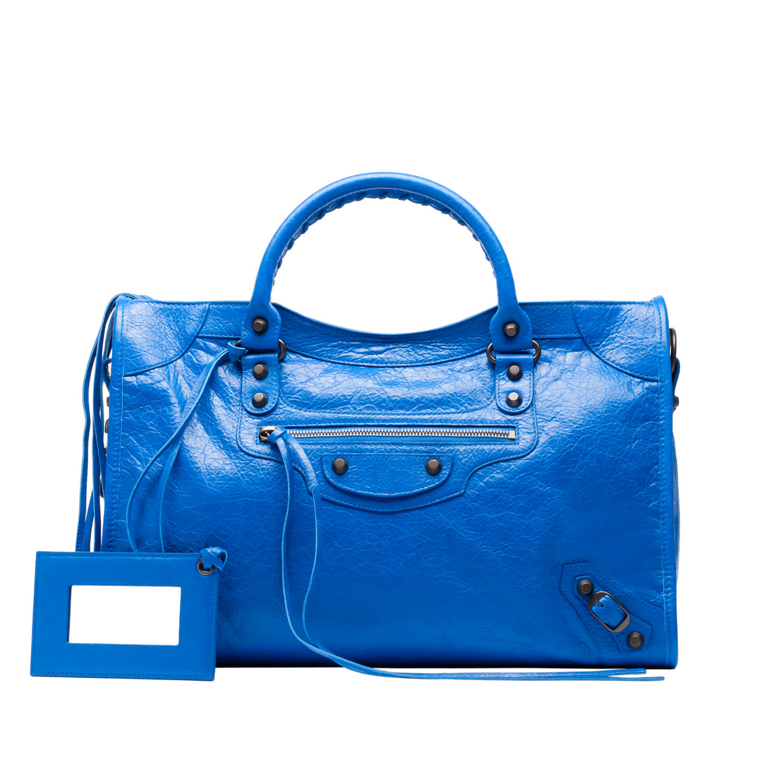 balenciaga classic city purple