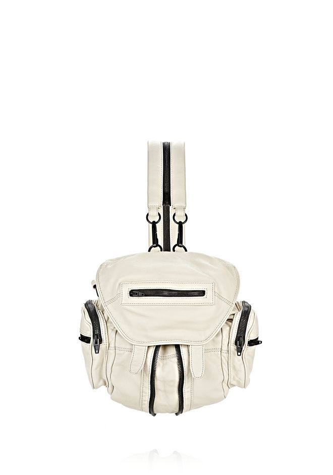 ALEXANDER WANG  MINI MARTI IN WASHED OPALINE WITH MATTE BLACK