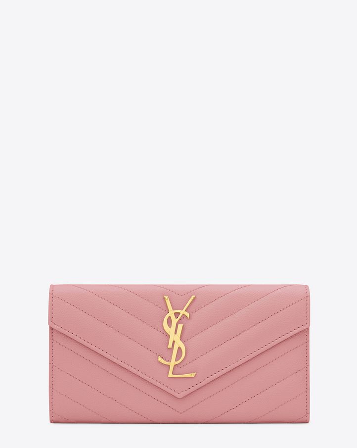 Saint Laurent PORTAFOGLI LARGE MONOGRAM SAINT LAURENT CON PATTA ...  